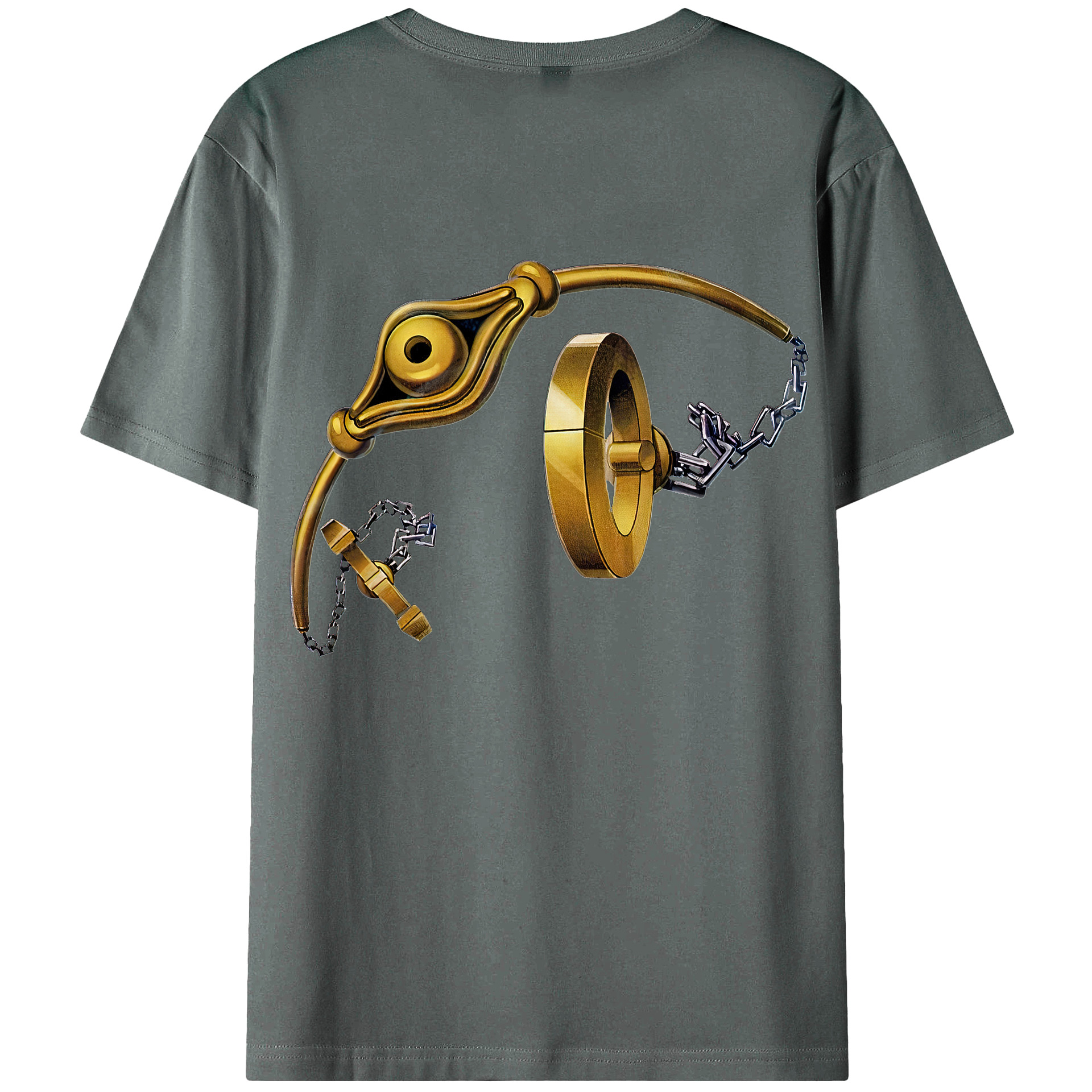 （画像用） 遊☆戯☆王 Yu-Gi-Oh! 綿100％ メンズ半袖Tシャツ（バックプリント） 通気性